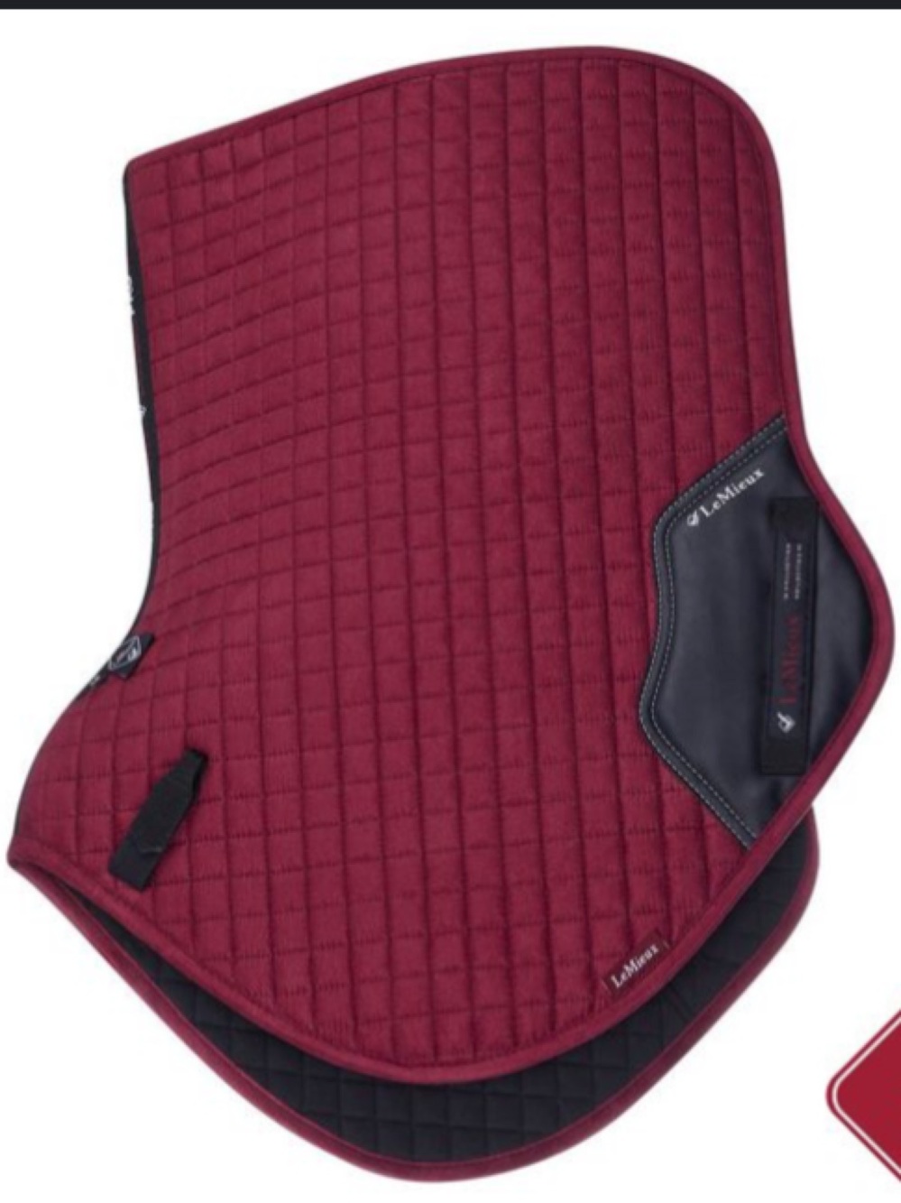 LeMieux Mulberry suede Close Contact saddle pad